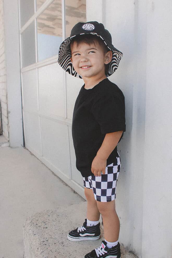 Checker | bamboo biker short