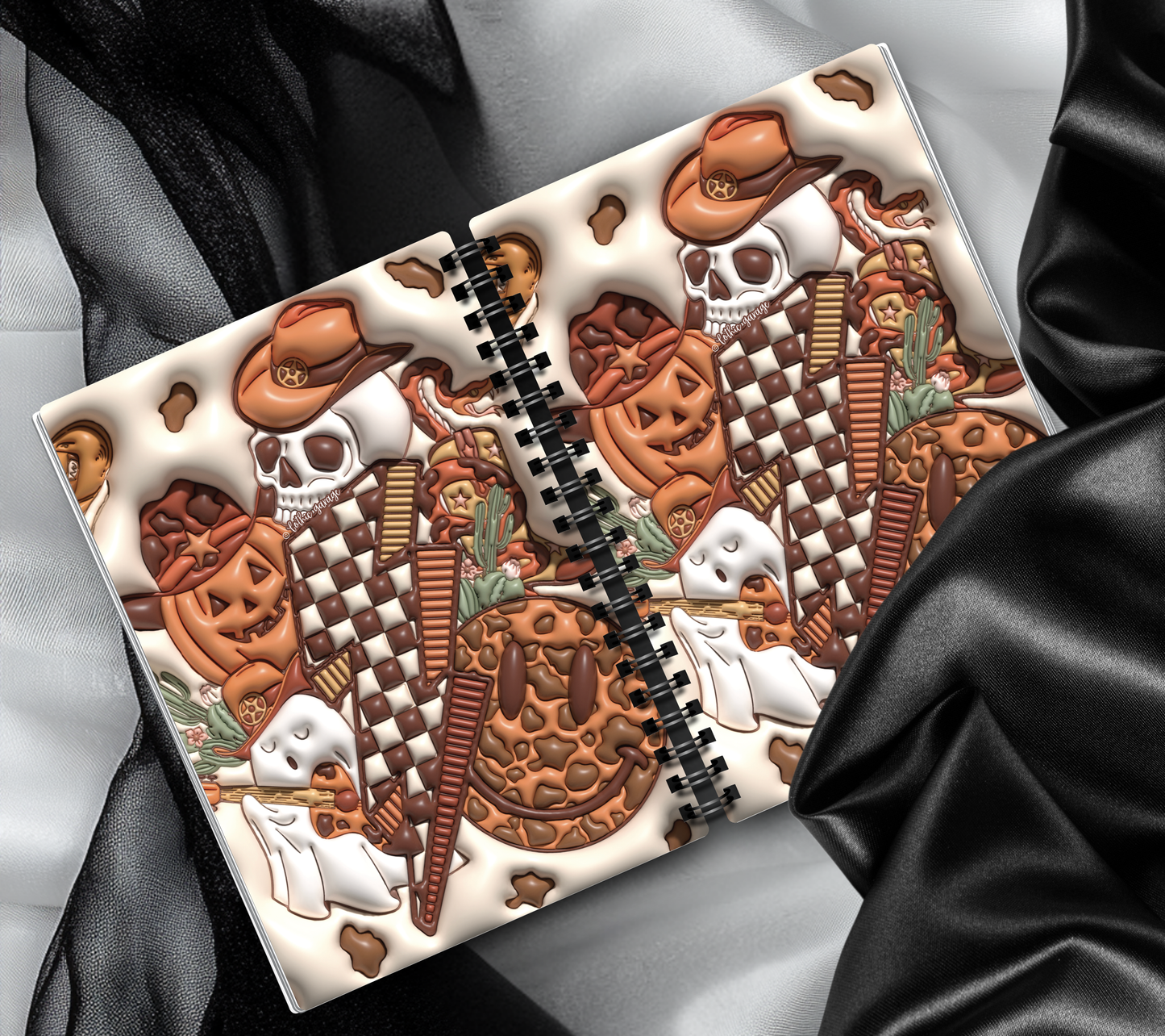 Happy Fall Country Collage Reusable Sticker Book, Spooky Vibe Sticker Album, Perfect Gift to Personalize for Sticker Collectors