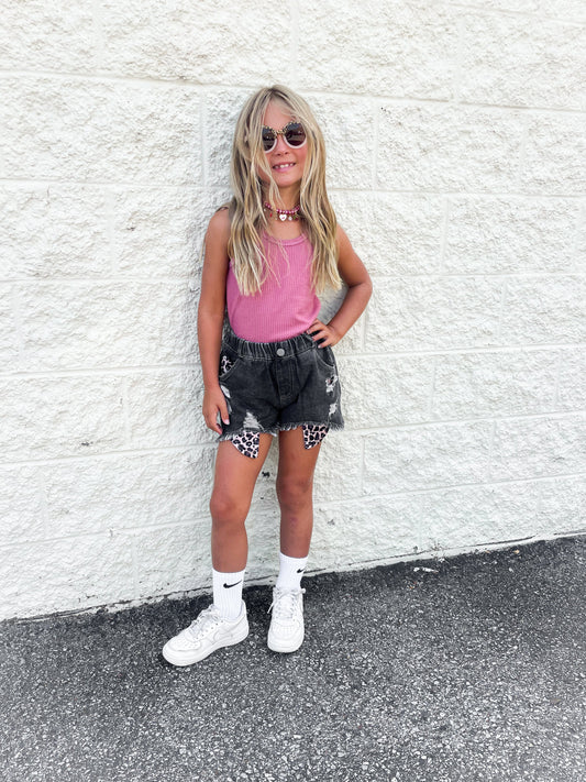 Girls Leopard Shorts