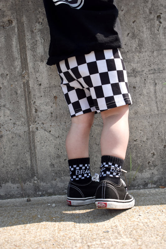 Checker | bamboo biker short