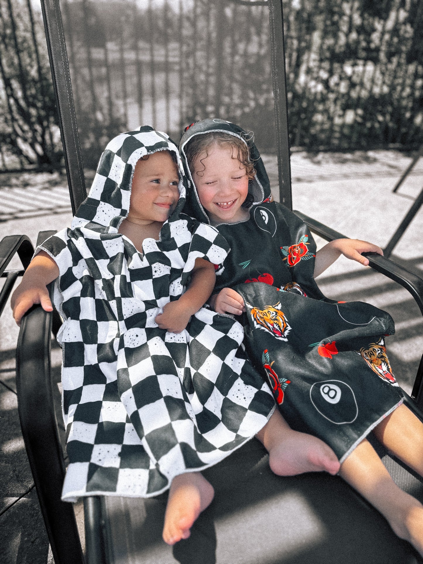 Classic checks | hooded towel