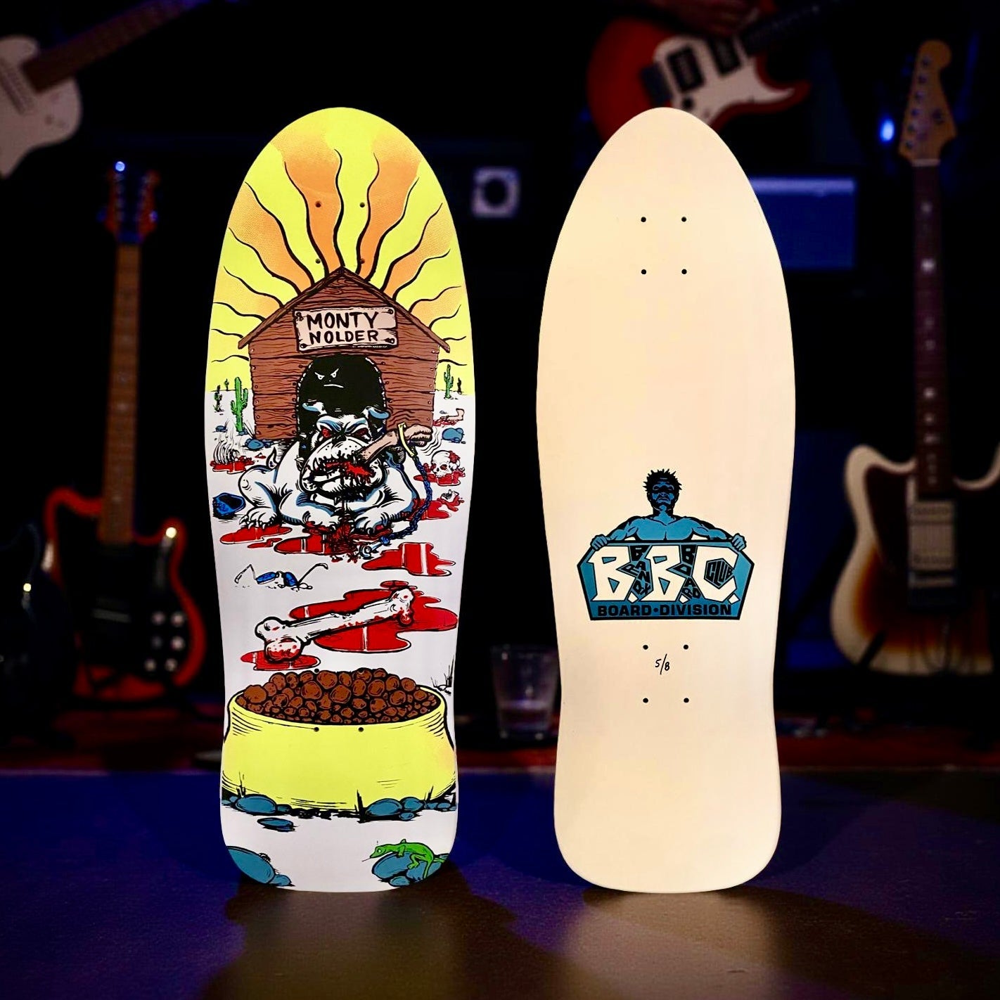 Monty Nolder Bulldog #2 Limited Edition BBC Deck 10.25”x31” HAND-PAINTED (1 of 8)