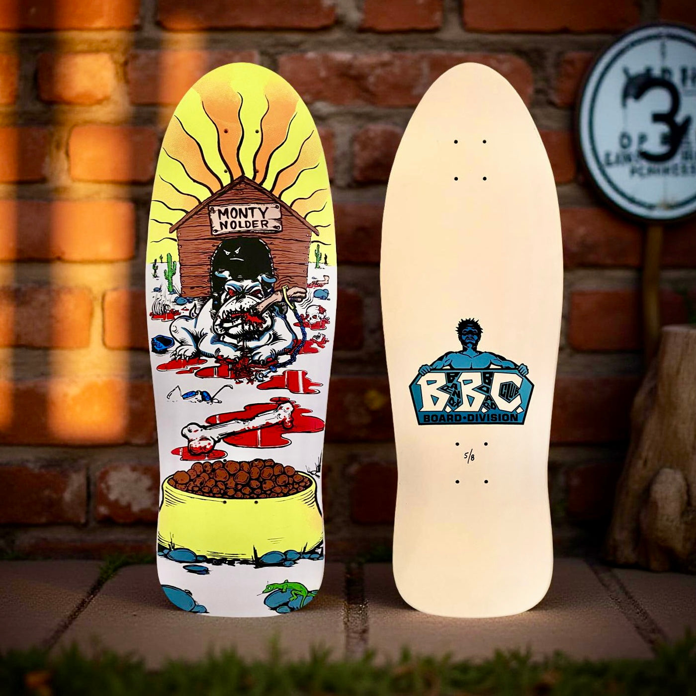 Monty Nolder Bulldog #2 Limited Edition BBC Deck 10.25”x31” HAND-PAINTED (1 of 8)