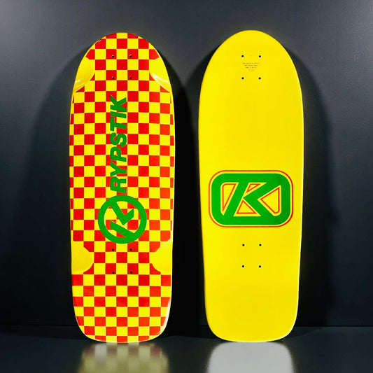Krypstik Checkerboard 10"x30” Deck HAND-PAINTED (1 of 5)