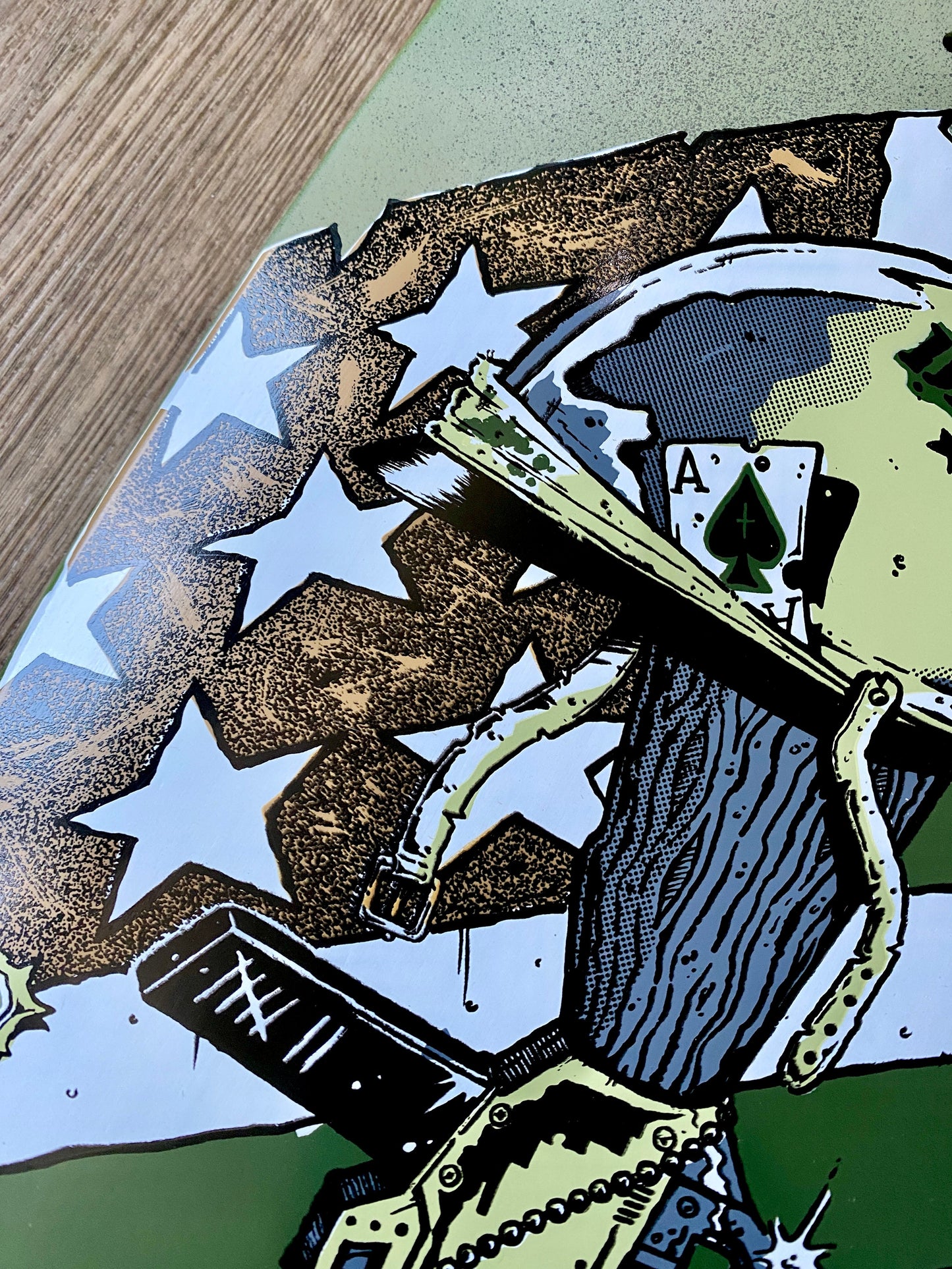 Bill Danforth Gulf War Memorial Limited Edition Deck 9.5"x32" HAND PAINTED (1 of 10)