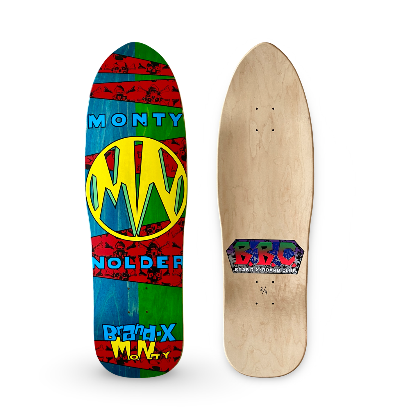 Monty Nolder BBC LIMITED EDITION Deck 9.5"x32" HAND PAINTED (1 of 4)