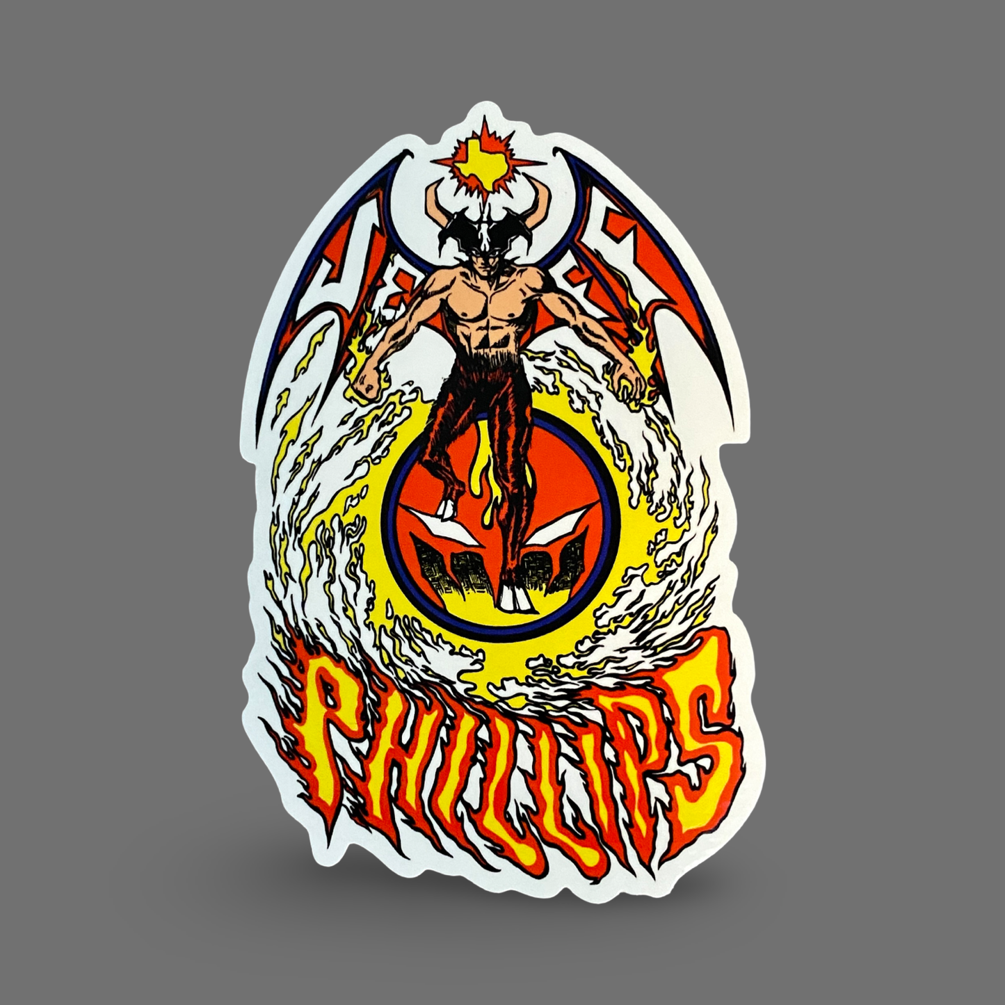 Jeff Phillips Devil Man Sticker 5"