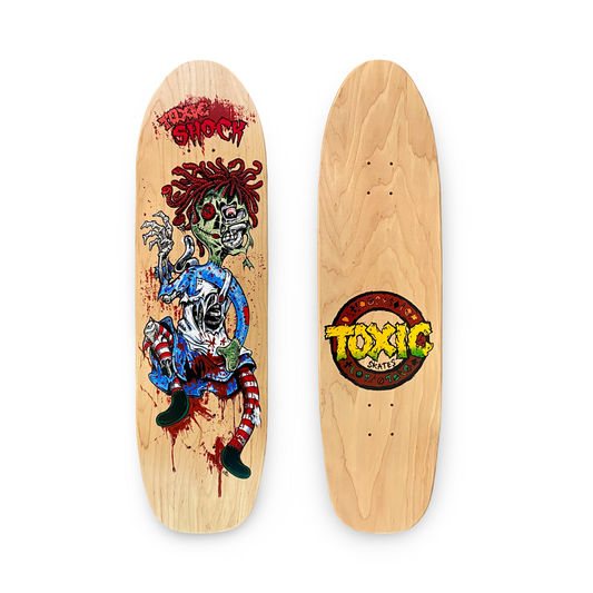 Toxic Shock Bullet-Pig Deck 9.1"x33.25” HAND-PAINTED
