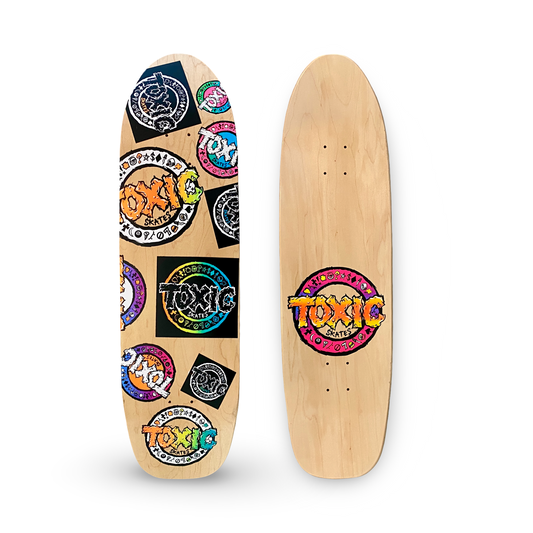 Toxic Team Bullet-Pig Deck 9.1"x33.25” HAND-PAINTED