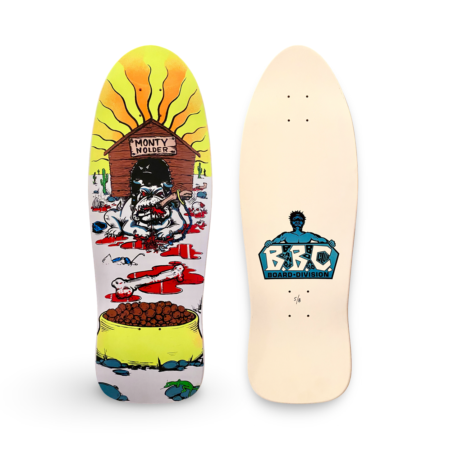 Monty Nolder Bulldog #2 Limited Edition BBC Deck 10.25”x31” HAND-PAINTED (1 of 8)
