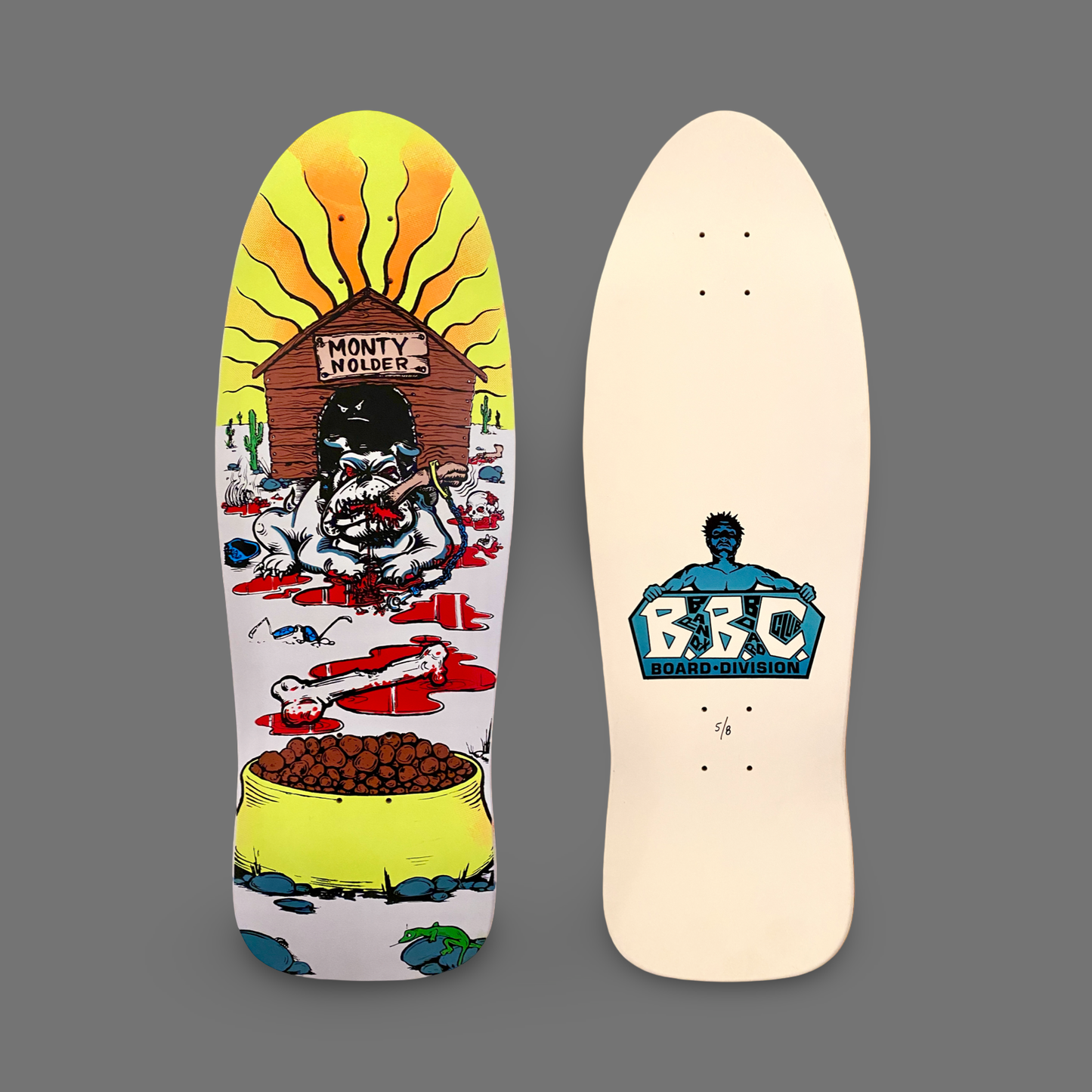 Monty Nolder Bulldog #2 Limited Edition BBC Deck 10.25”x31” HAND-PAINTED (1 of 8)