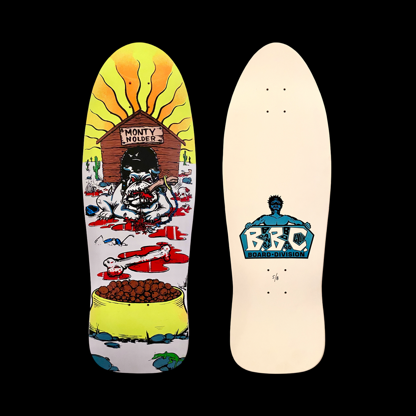 Monty Nolder Bulldog #2 Limited Edition BBC Deck 10.25”x31” HAND-PAINTED (1 of 8)
