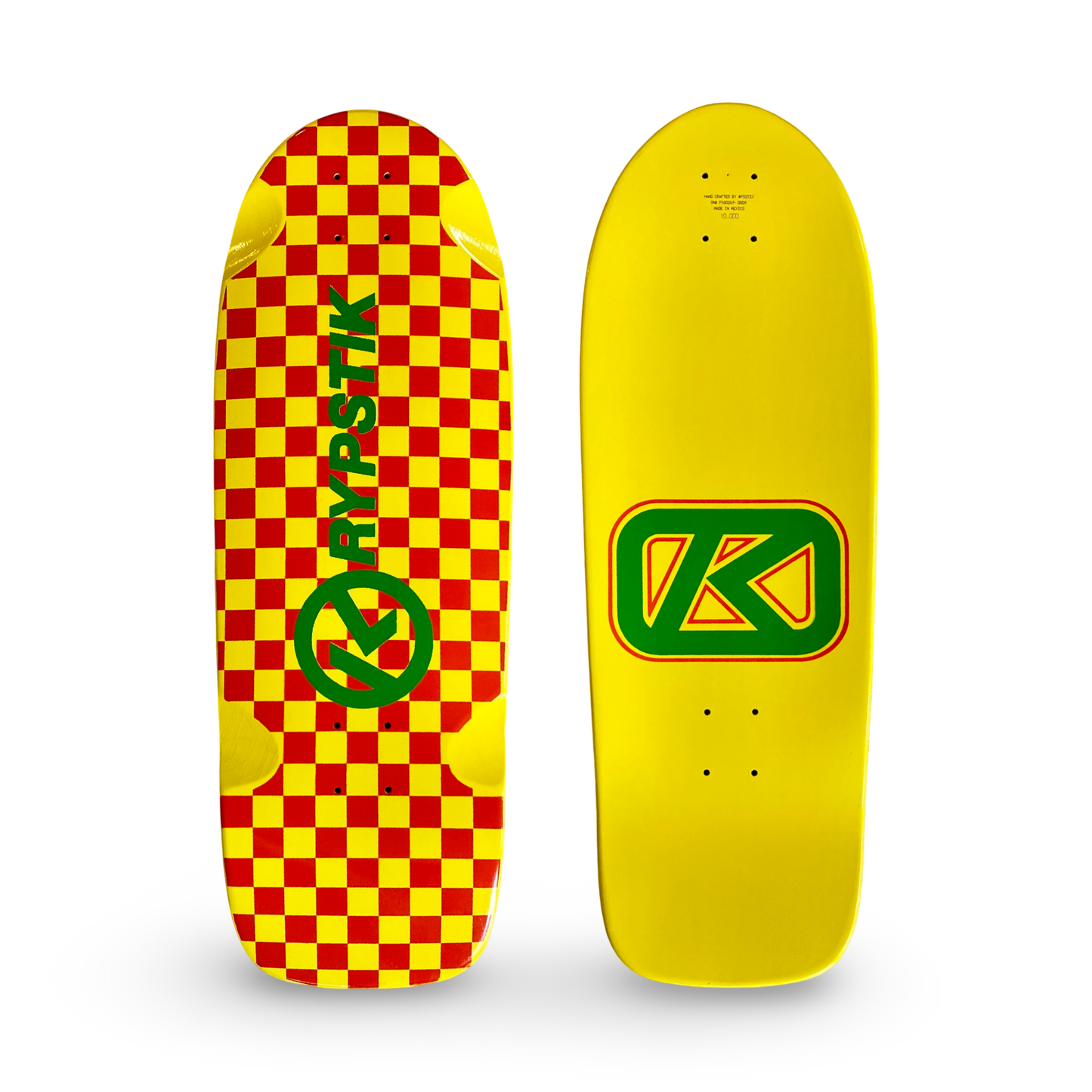 Krypstik Checkerboard 10"x30” Deck HAND-PAINTED (1 of 5)