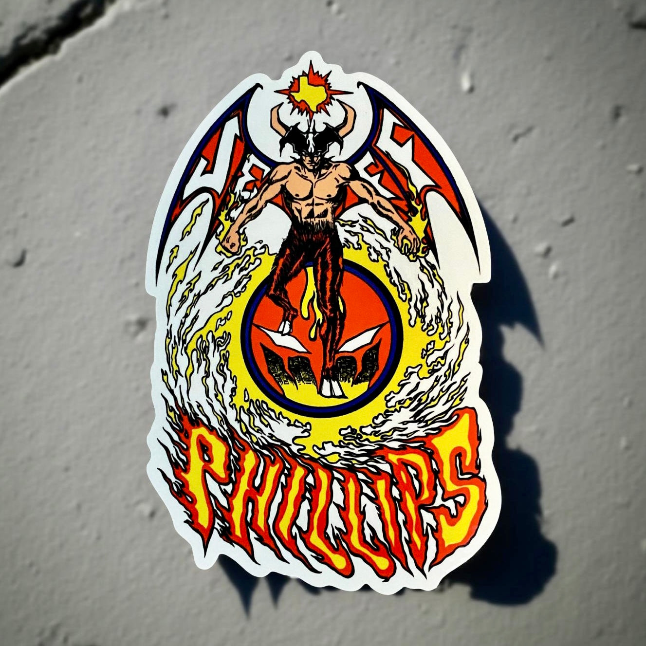 Jeff Phillips Devil Man Sticker 5"