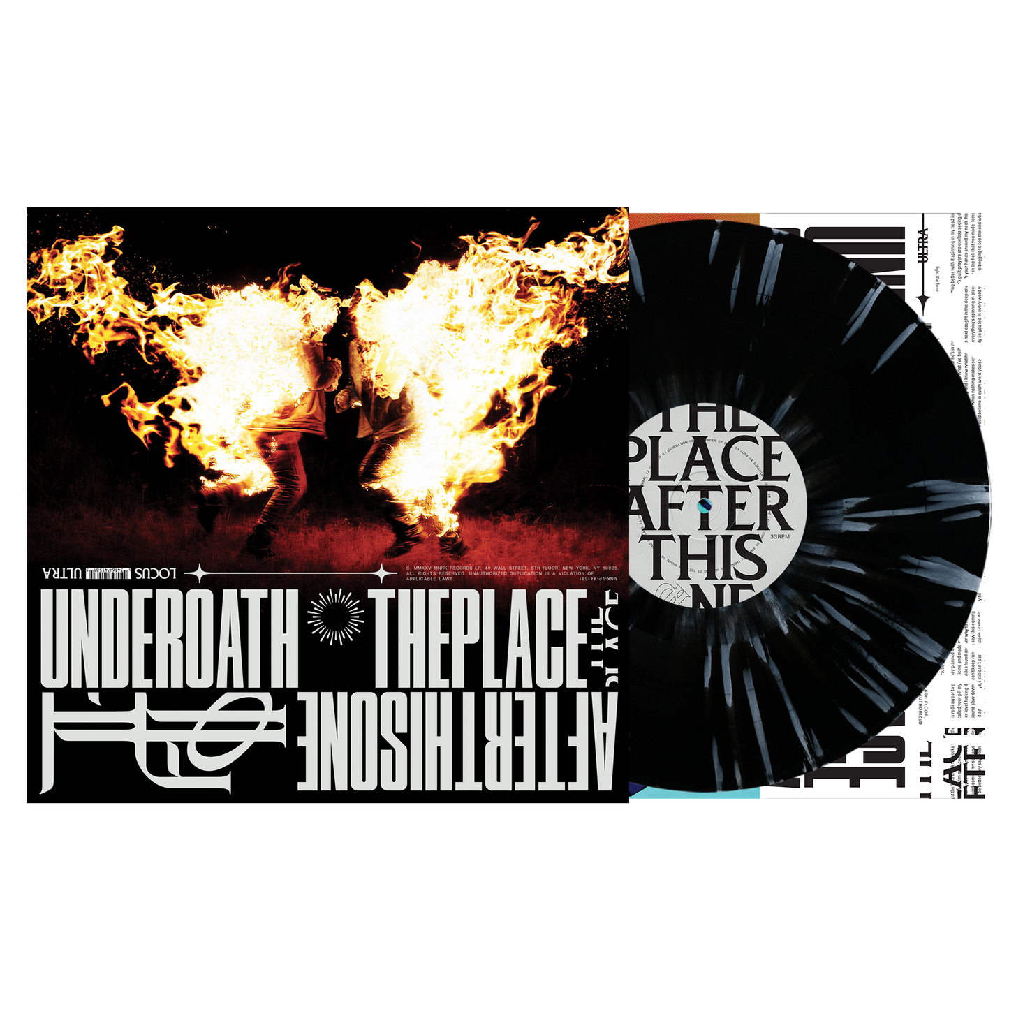 Underoath - The Place After This One Black/White Splatter Vinyl