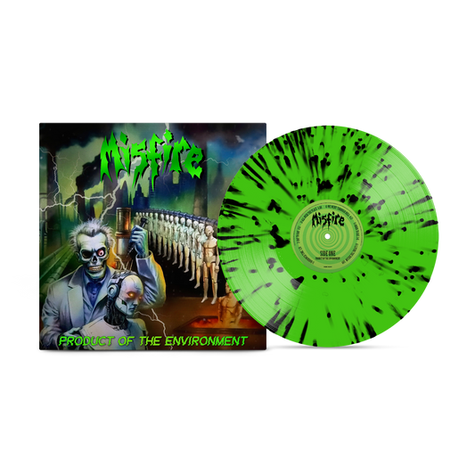 Misfire - Product Of The Environment Neon Green with Black Splatter Vinyl