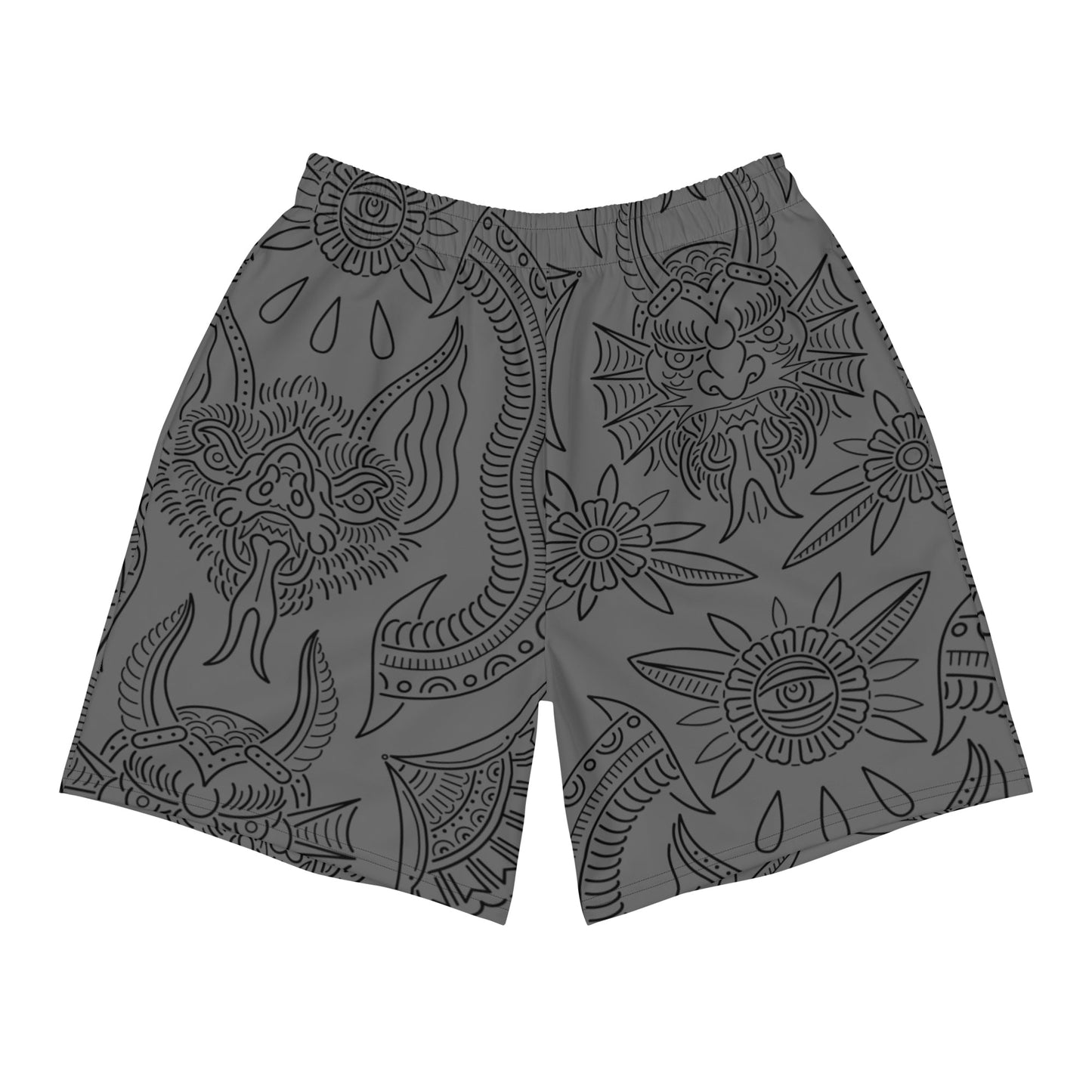 Nightmare Gray Men's Gym Shorts