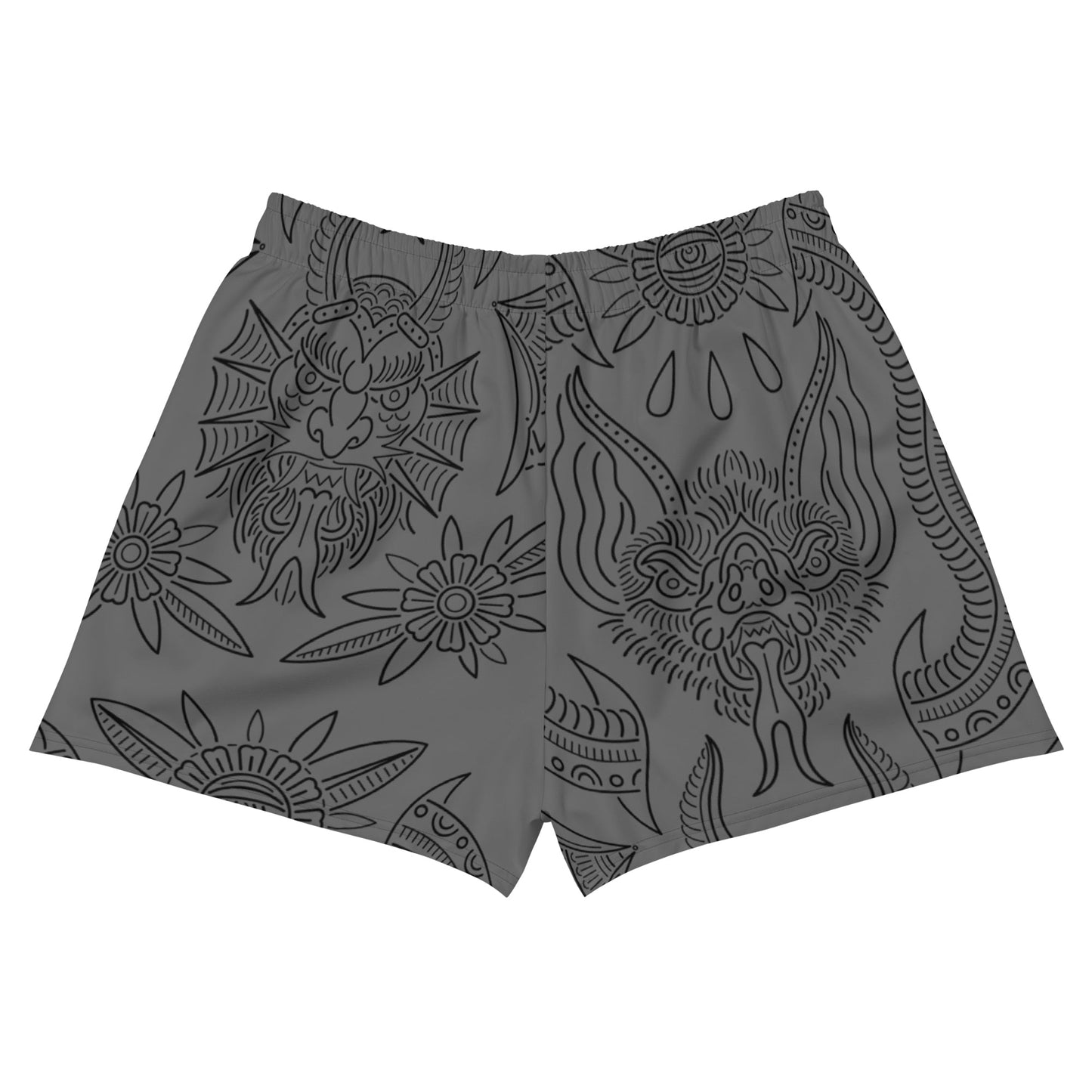 Nightmare Gray Women's Gym Shorts
