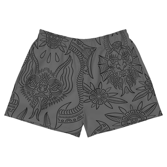 Nightmare Gray Women's Gym Shorts