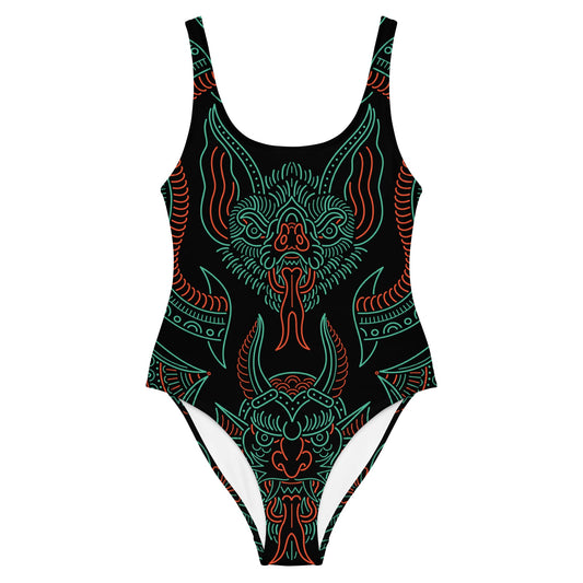 Nightmare Tattoo One-Piece Swimsuit