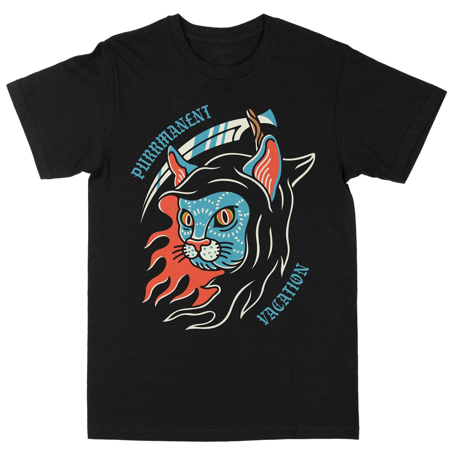 Purr-manent Vacation Cat T-shirt