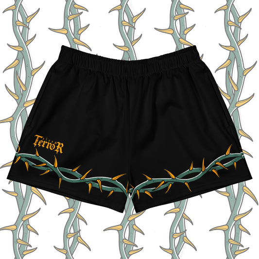 Ring of Thorns Women’s Gym Shorts – Tattoo-Inspired Activewear