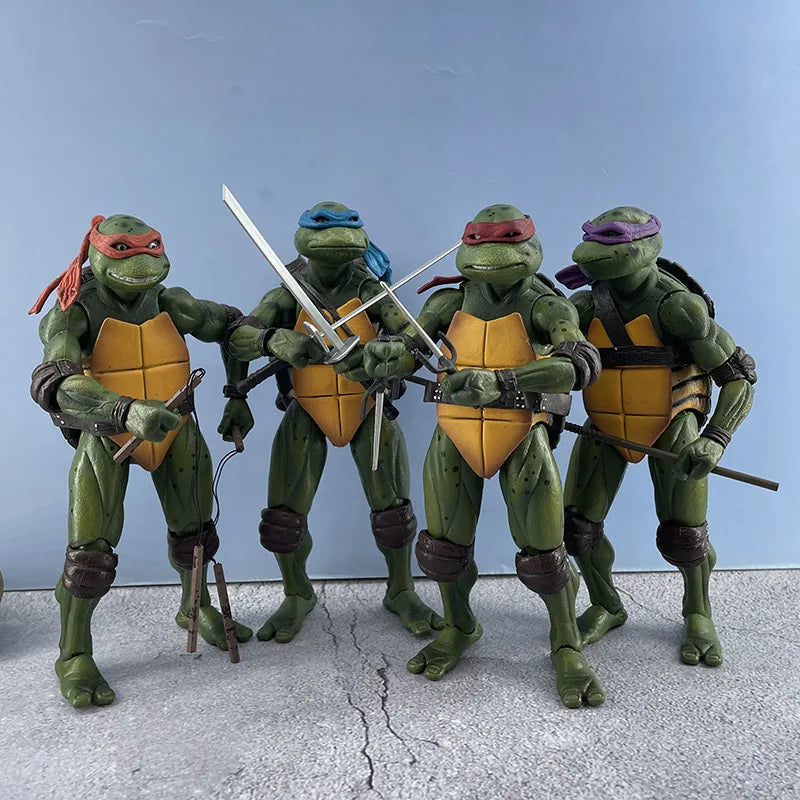 NECA Teenage Mutant Ninja Turtles TMNT Action Figure Film Edition Movable Movies Model Turtle Ninja Anime Kids For Toy Doll Gift