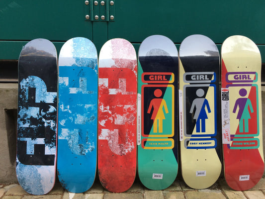 Girl Flip Skateboard Parts  Deck 100% Canada Maple Double Rocker7.75/8.0/8.125/8.25/8.3/8.5 Inch Size  Pro Skate  High Quality