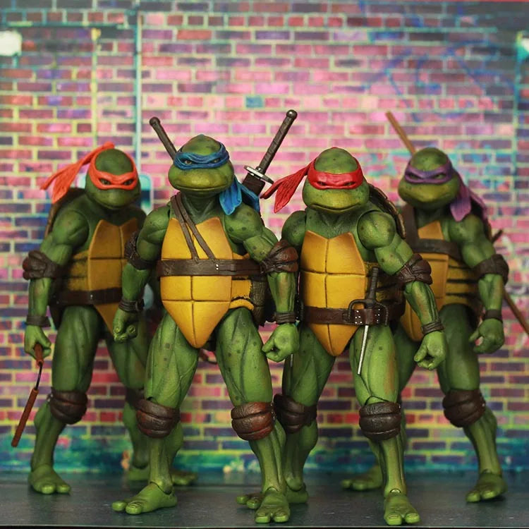 NECA Teenage Mutant Ninja Turtles TMNT Action Figure Film Edition Movable Movies Model Turtle Ninja Anime Kids For Toy Doll Gift