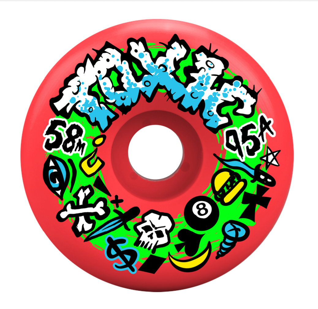 Toxic Team MED HARD Wheels 58mm/95A