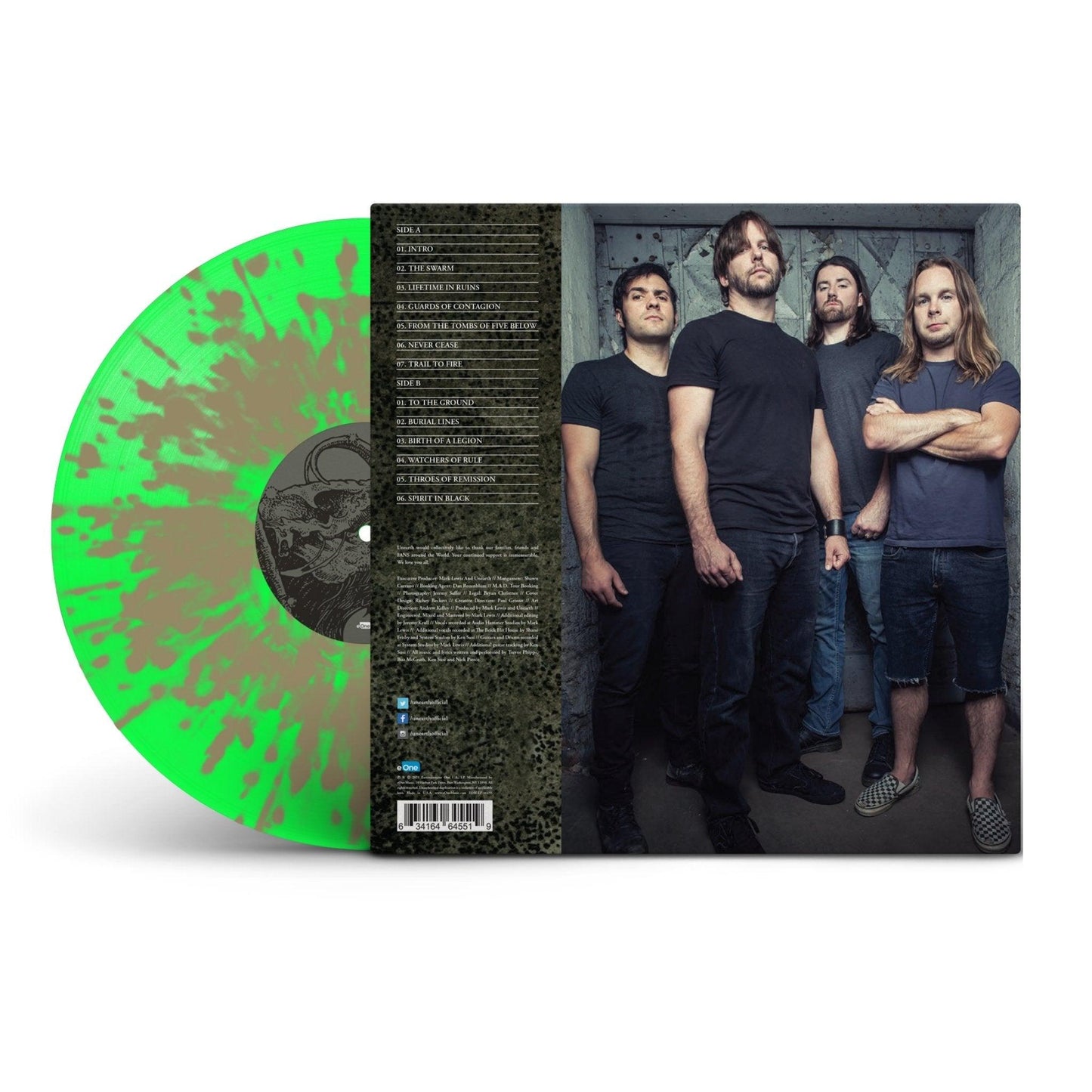 Unearth - Watchers Of Rule Neon Green LP