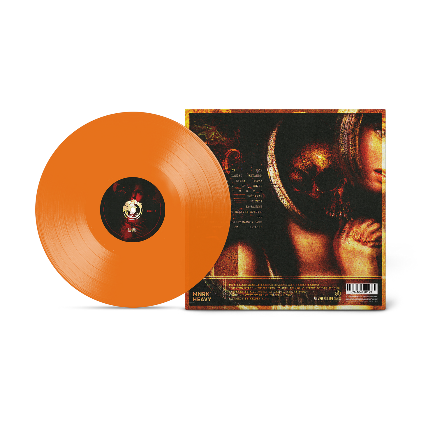 Your Spirit Dies - My Gnawing Pains Will Never Rest Translucent Orange Vinyl
