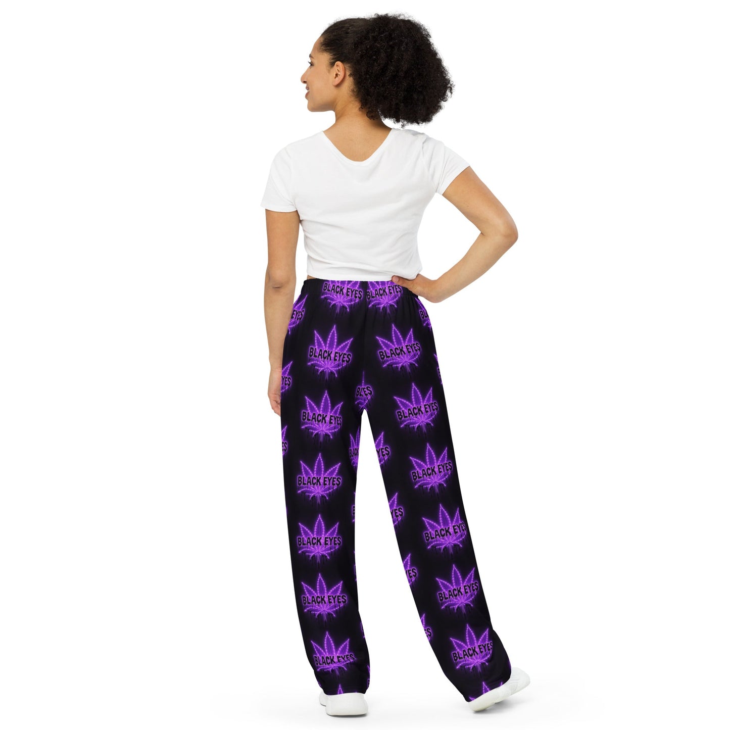 Blackeyes All-over print unisex wide-leg pants