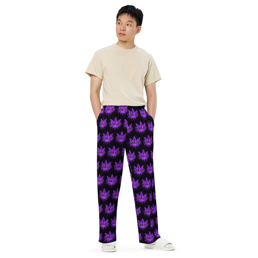 Blackeyes All-over print unisex wide-leg pants
