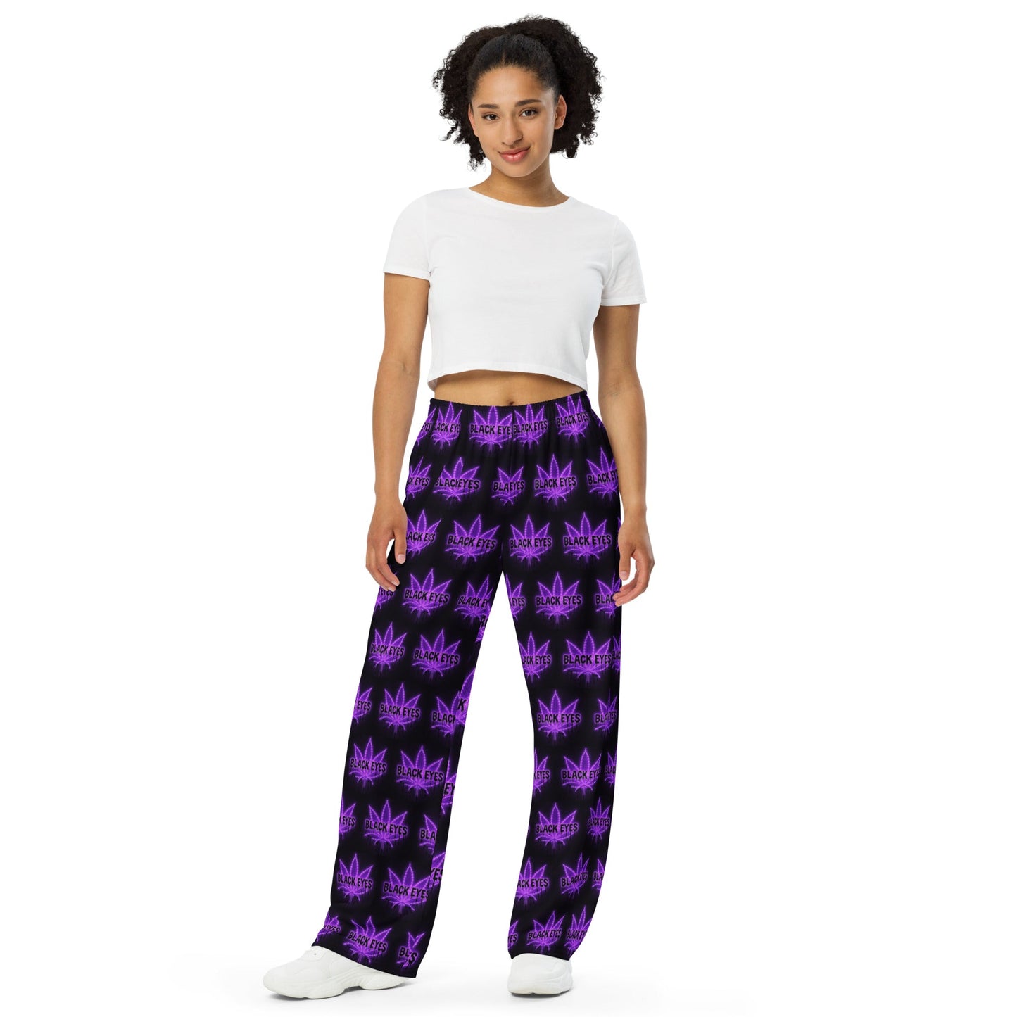 Blackeyes All-over print unisex wide-leg pants