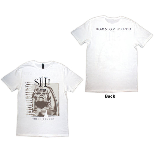 Behemoth The Shit Ov God Sepia Parchment White