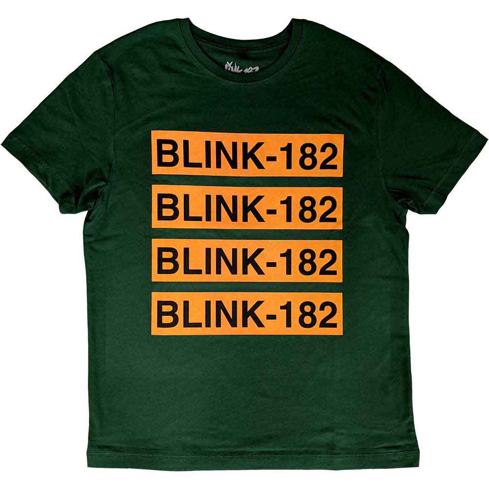 Blink-182 Logo Repeat Green
