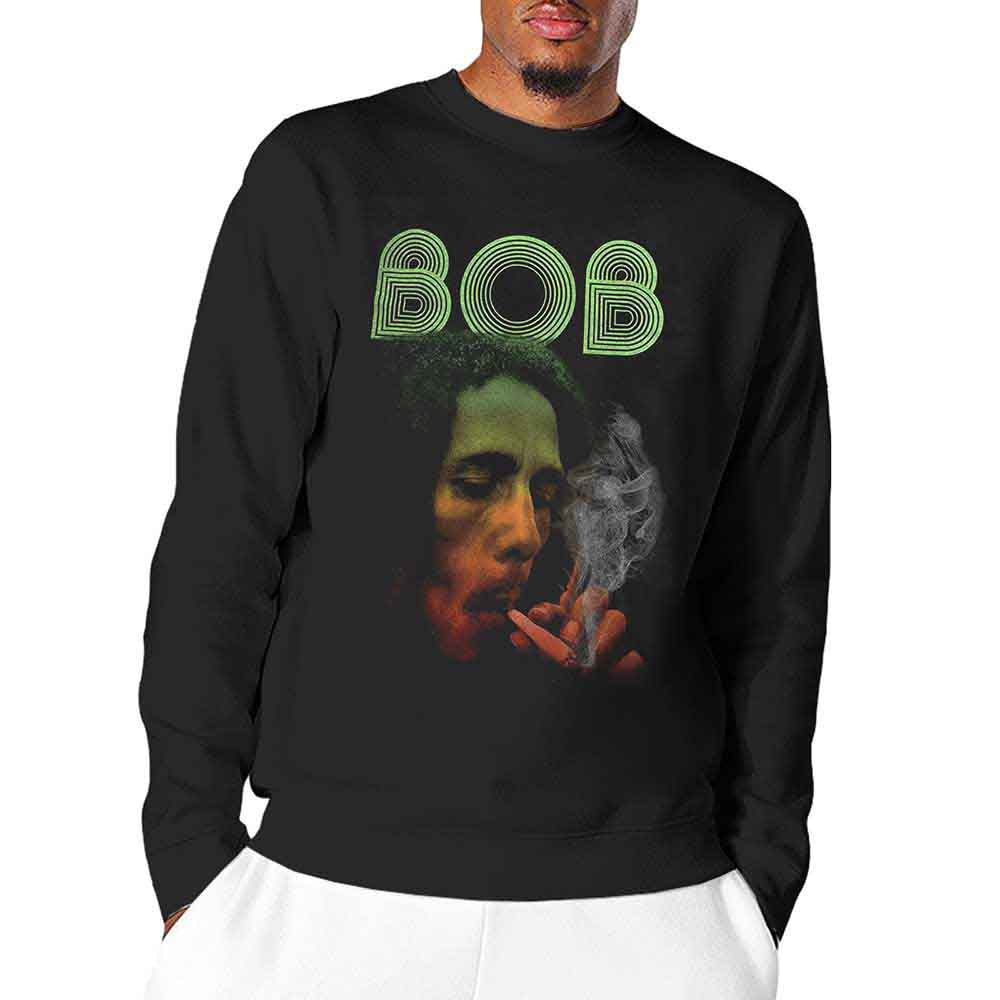 Bob Marley Smoke Gradient Black