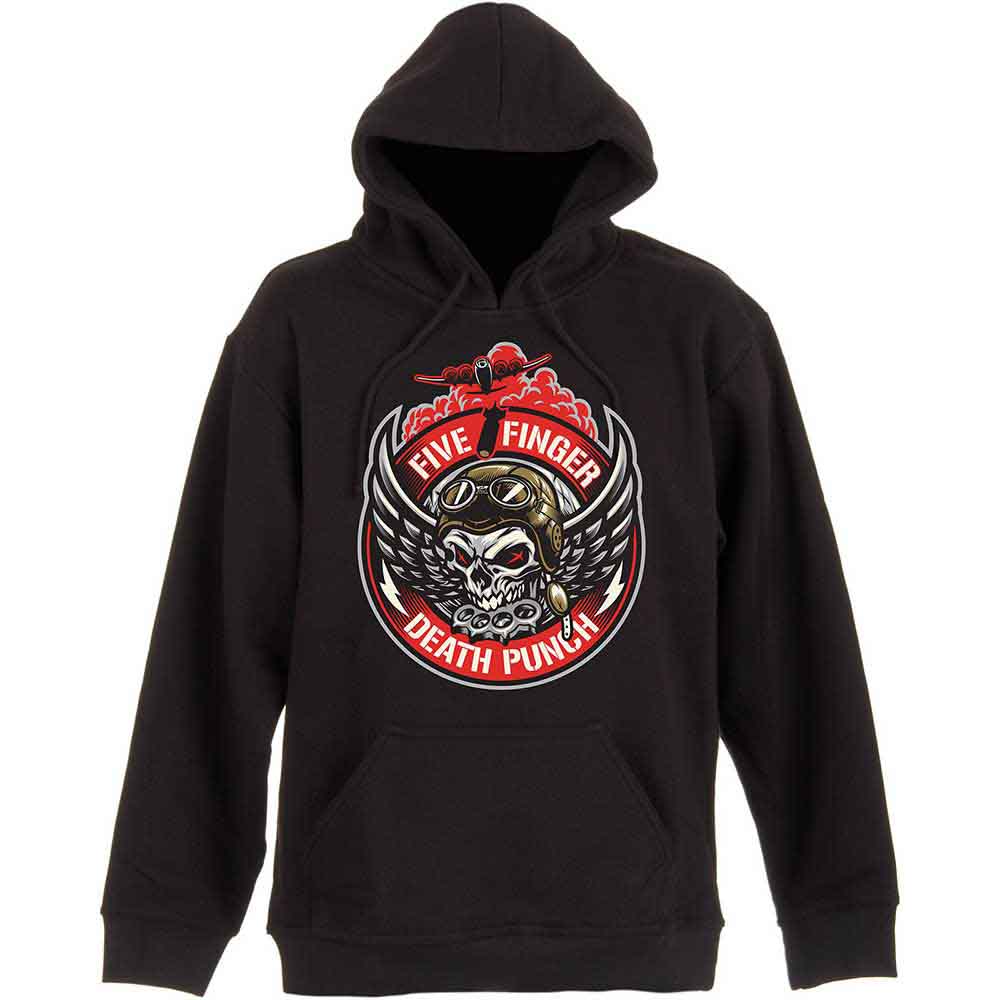 Five Finger Death Punch Bomber Patch Black