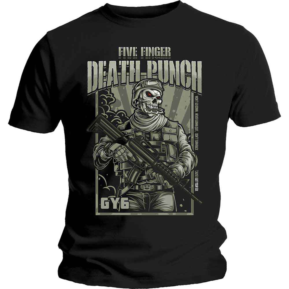 Five Finger Death Punch War Soldier Black