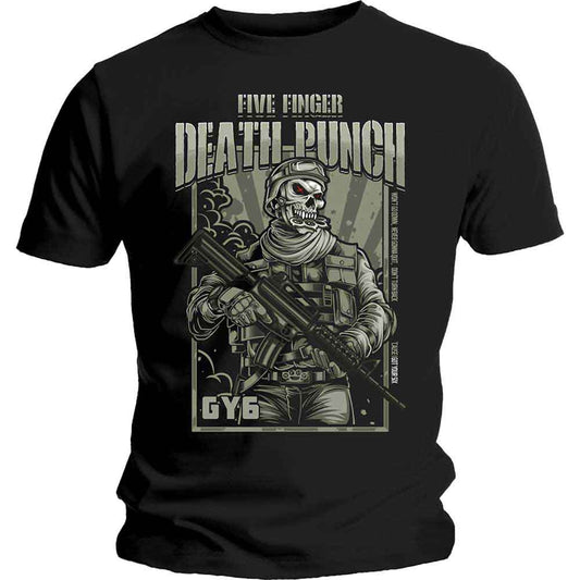Five Finger Death Punch War Soldier Black