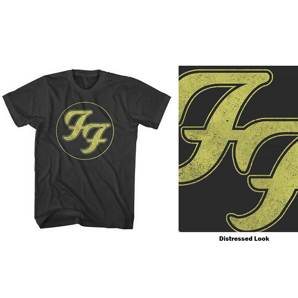 Foo Fighters Distressed FF Logo Black