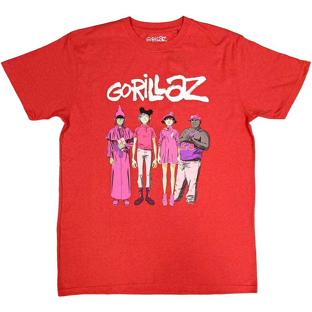 Gorillaz Cracker Island Standing Group Red