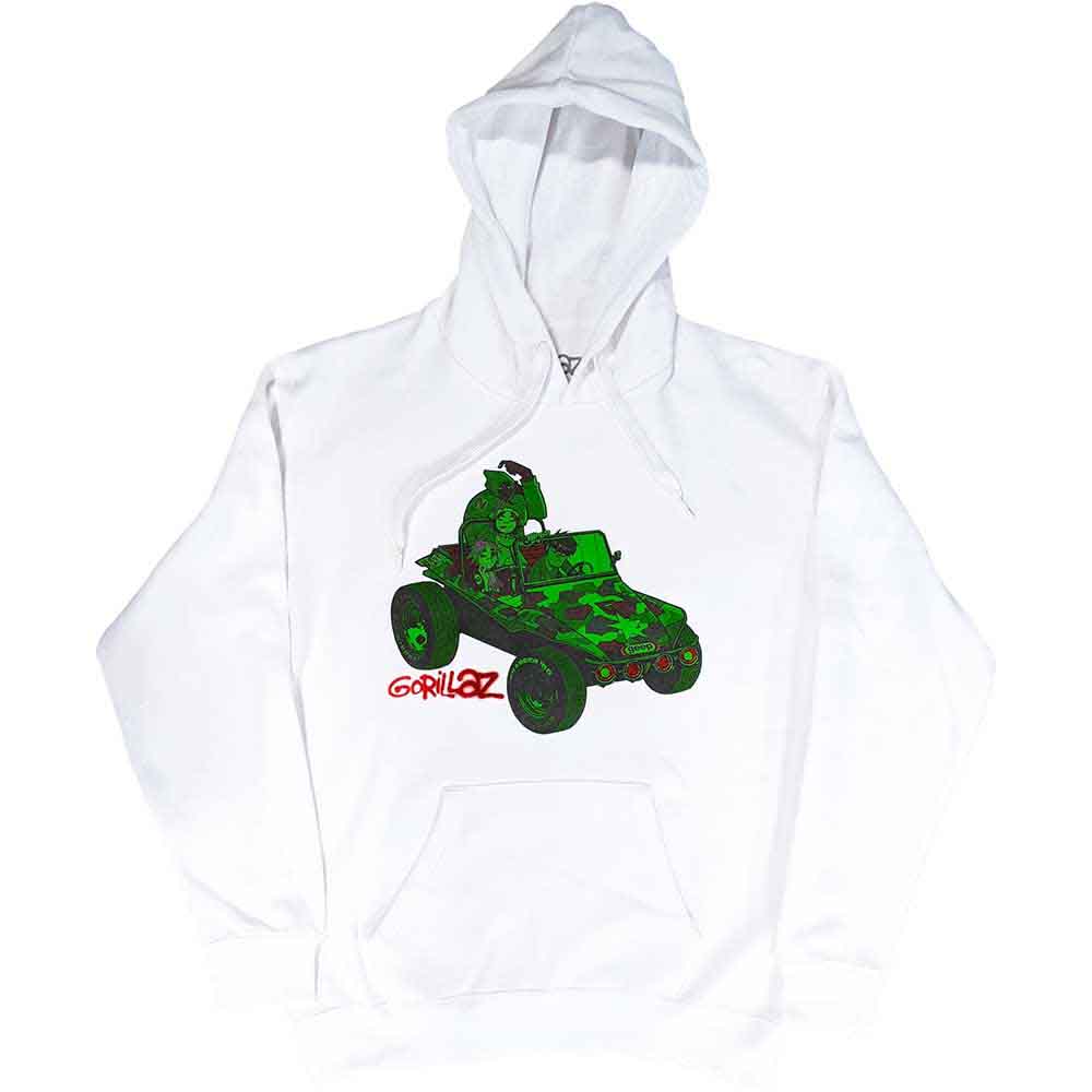 Gorillaz Green Jeep White