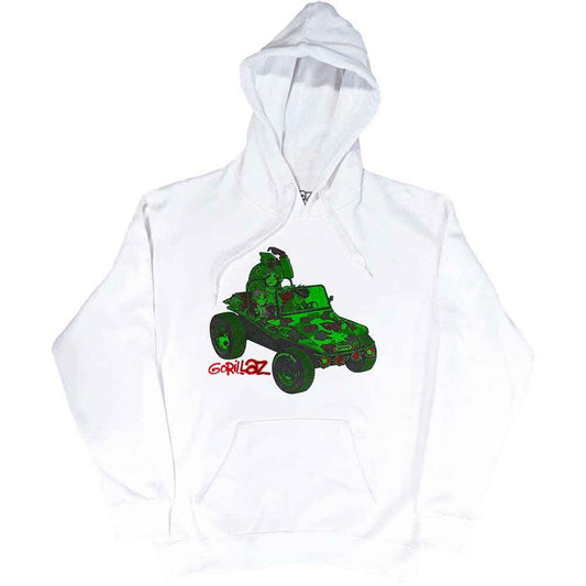 Gorillaz Green Jeep White