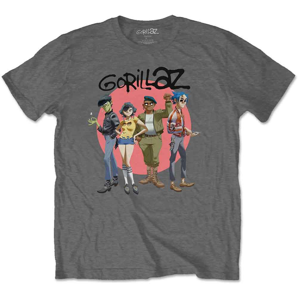 Gorillaz Group Circle Rise Grey