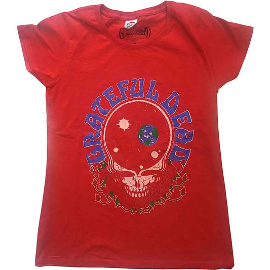 Grateful Dead Space Your Face & Logo Red