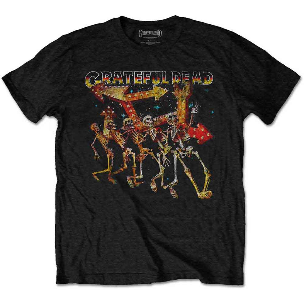 Grateful Dead Truckin' Skellies Vintage Black