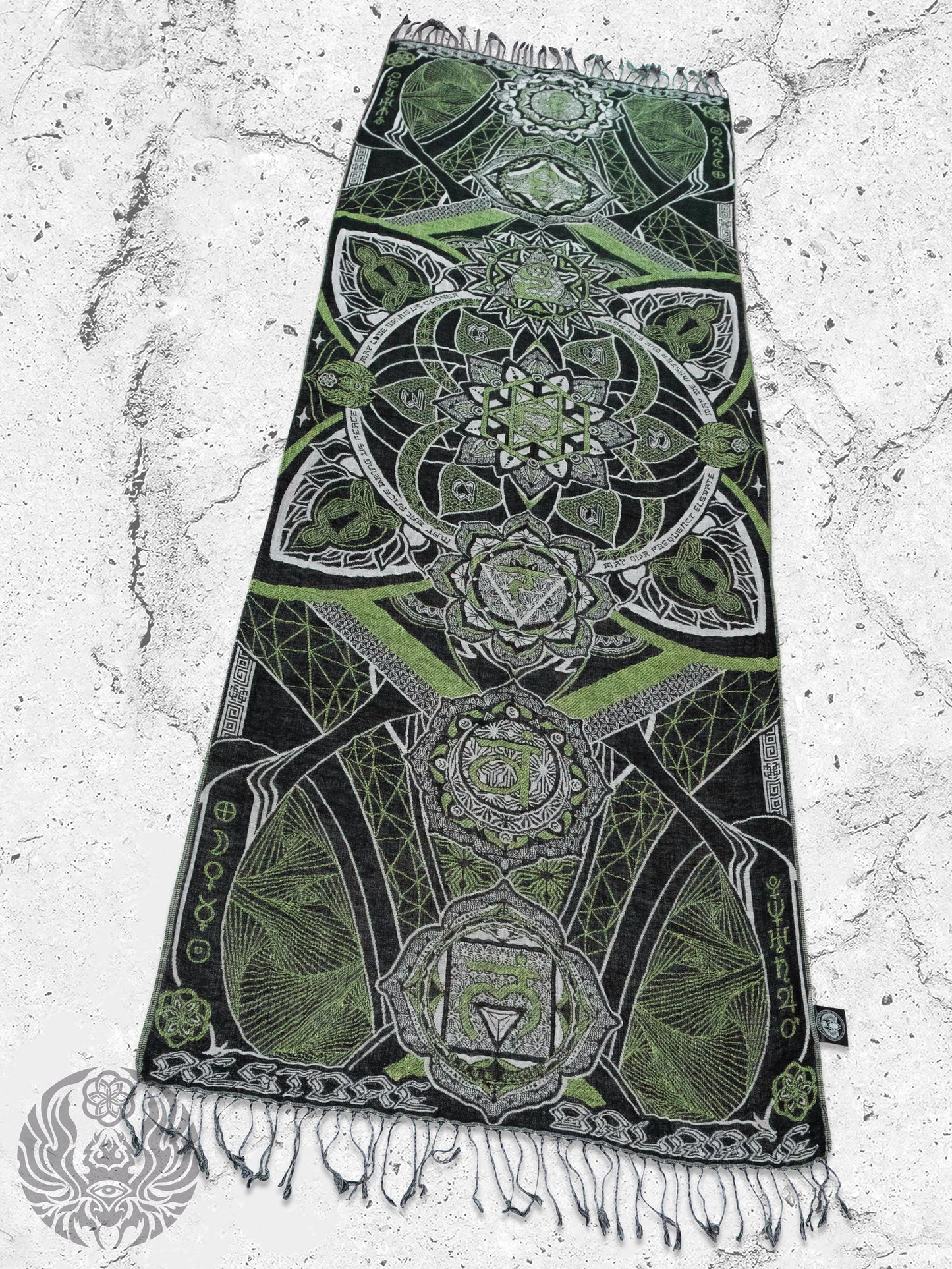 HARMONY HEALS • GREEN MINT Festival Shawl