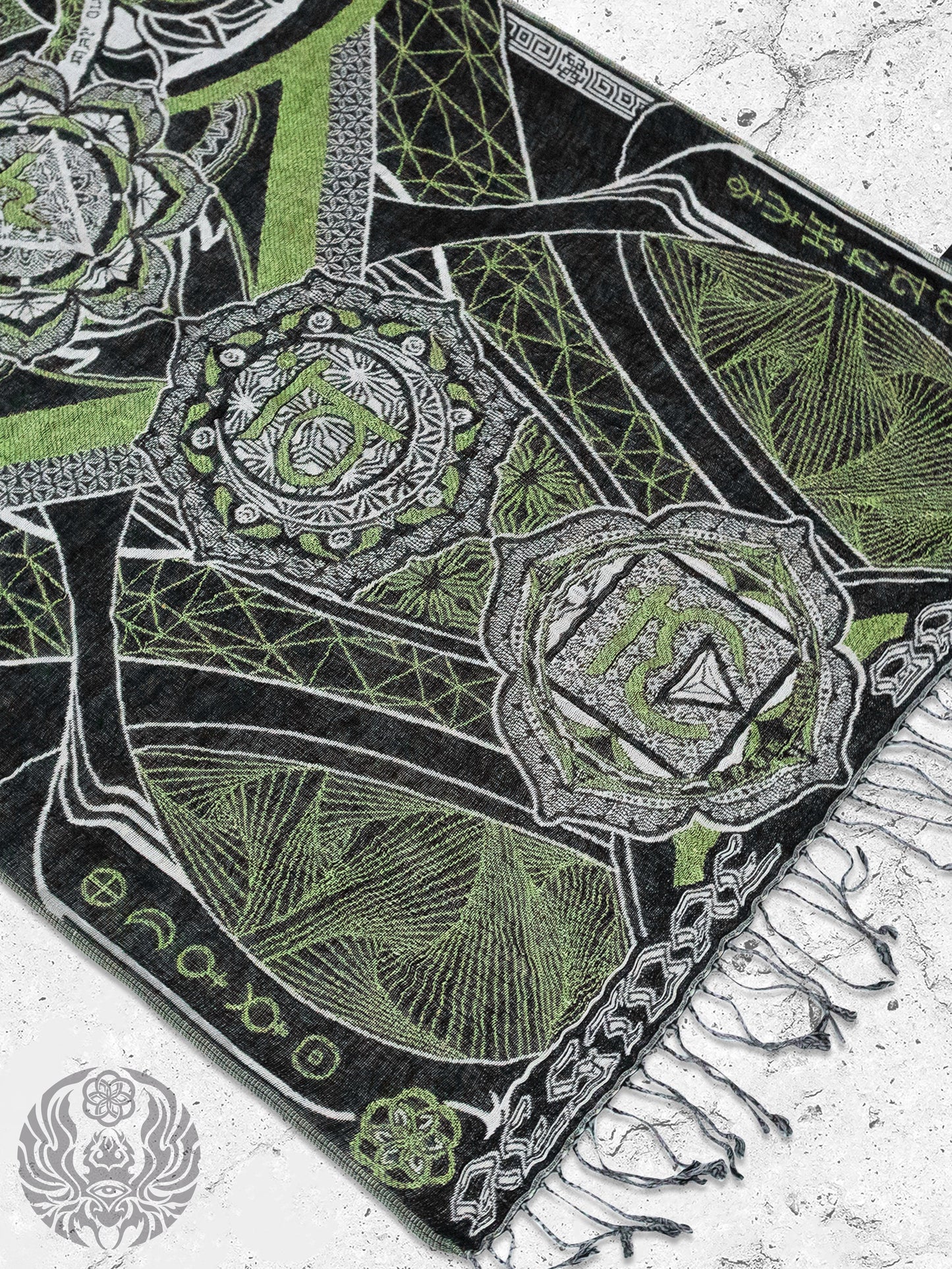 HARMONY HEALS • GREEN MINT Festival Shawl